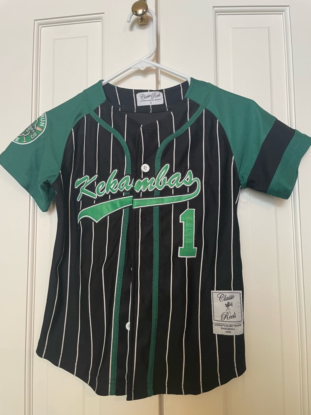 Classic Reels Kekambas' G baby Baseball jersey Hardball Keanu Reaves movie